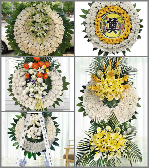 安徽阜阳市颍上县黄坝乡三户刘村花圈速递